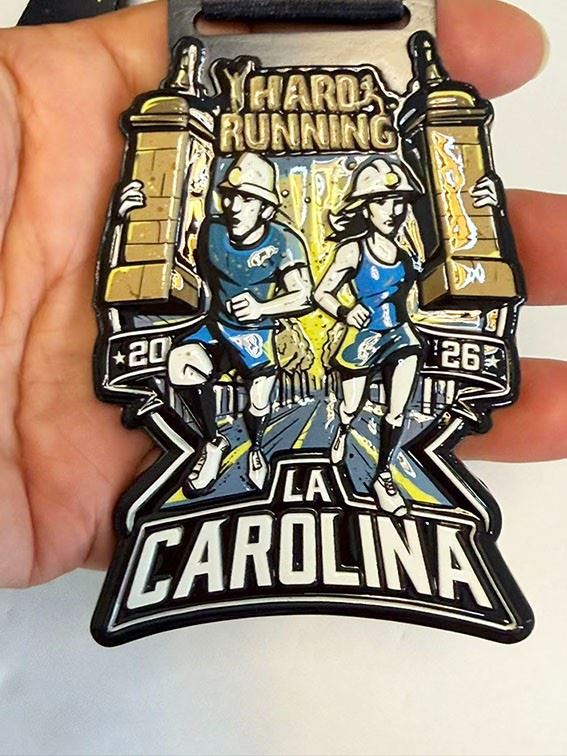 LA CAROLINA HARD RUNNING 2026 Medal high quality