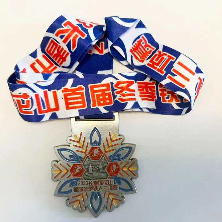 Lianhuashan 1st Winter Triathlon Medal factory